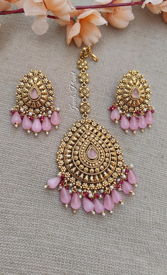 Krupali Gold Earrings Tikka