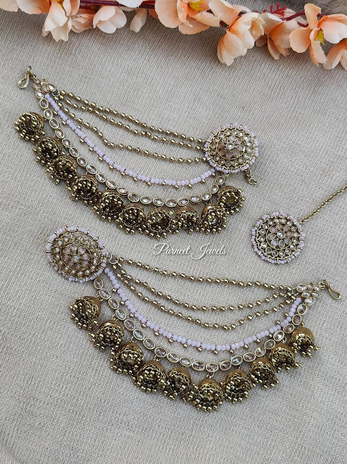 Vanshika Polki Earrings Tikka