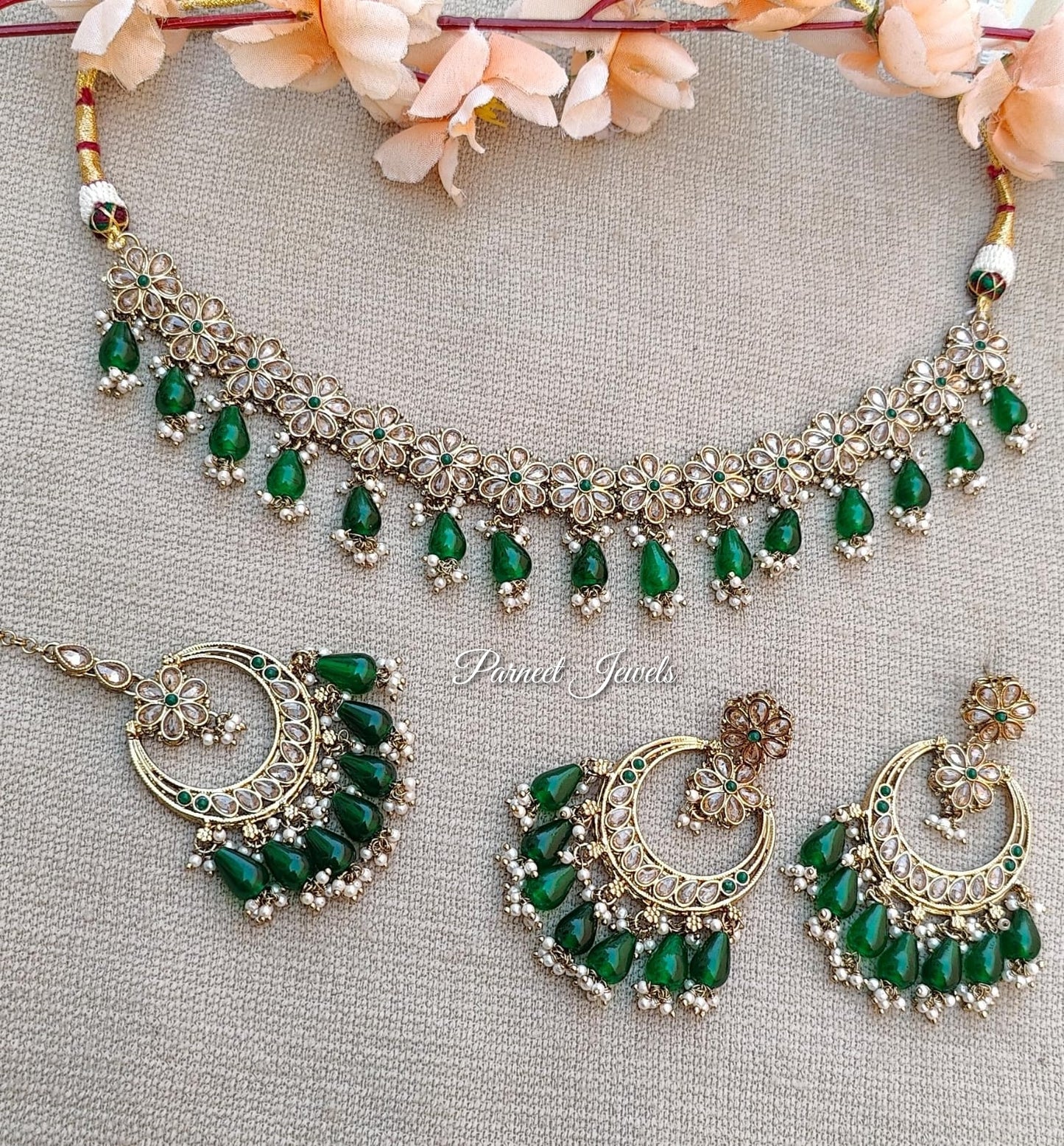 Miraya Polki Necklace Set