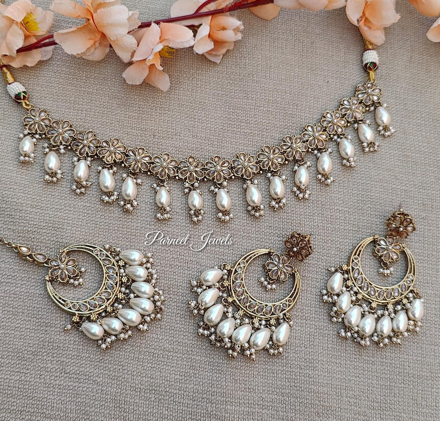 Miraya Polki Necklace Set