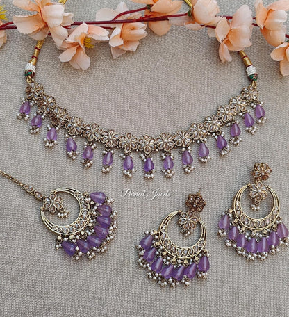 Miraya Polki Necklace Set