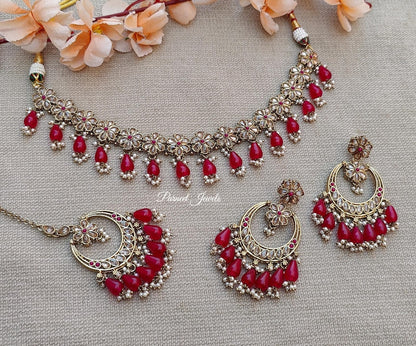 Miraya Polki Necklace Set