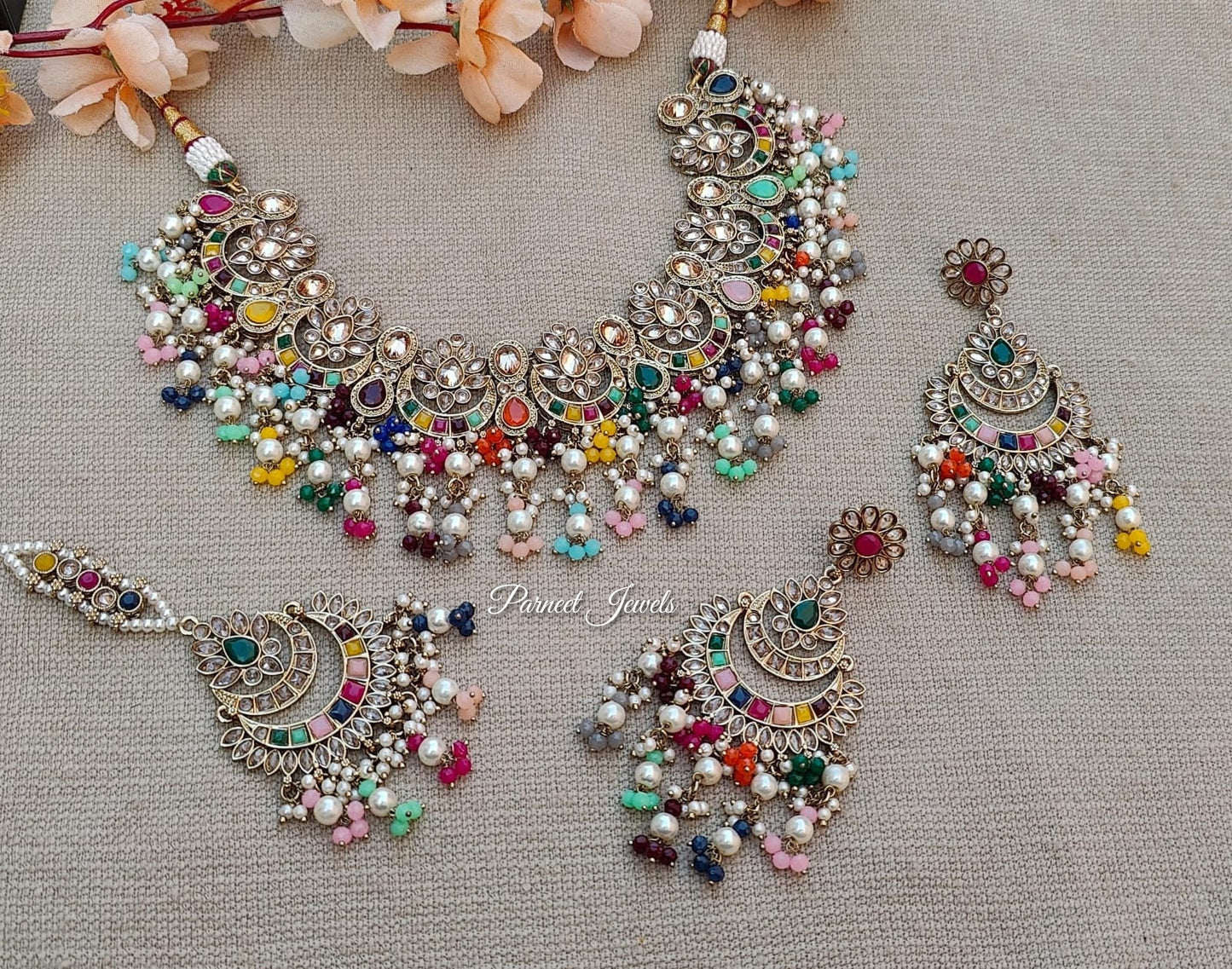 Naisha Polki Necklace Set