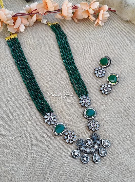 Dimpy Long Beaded Necklace