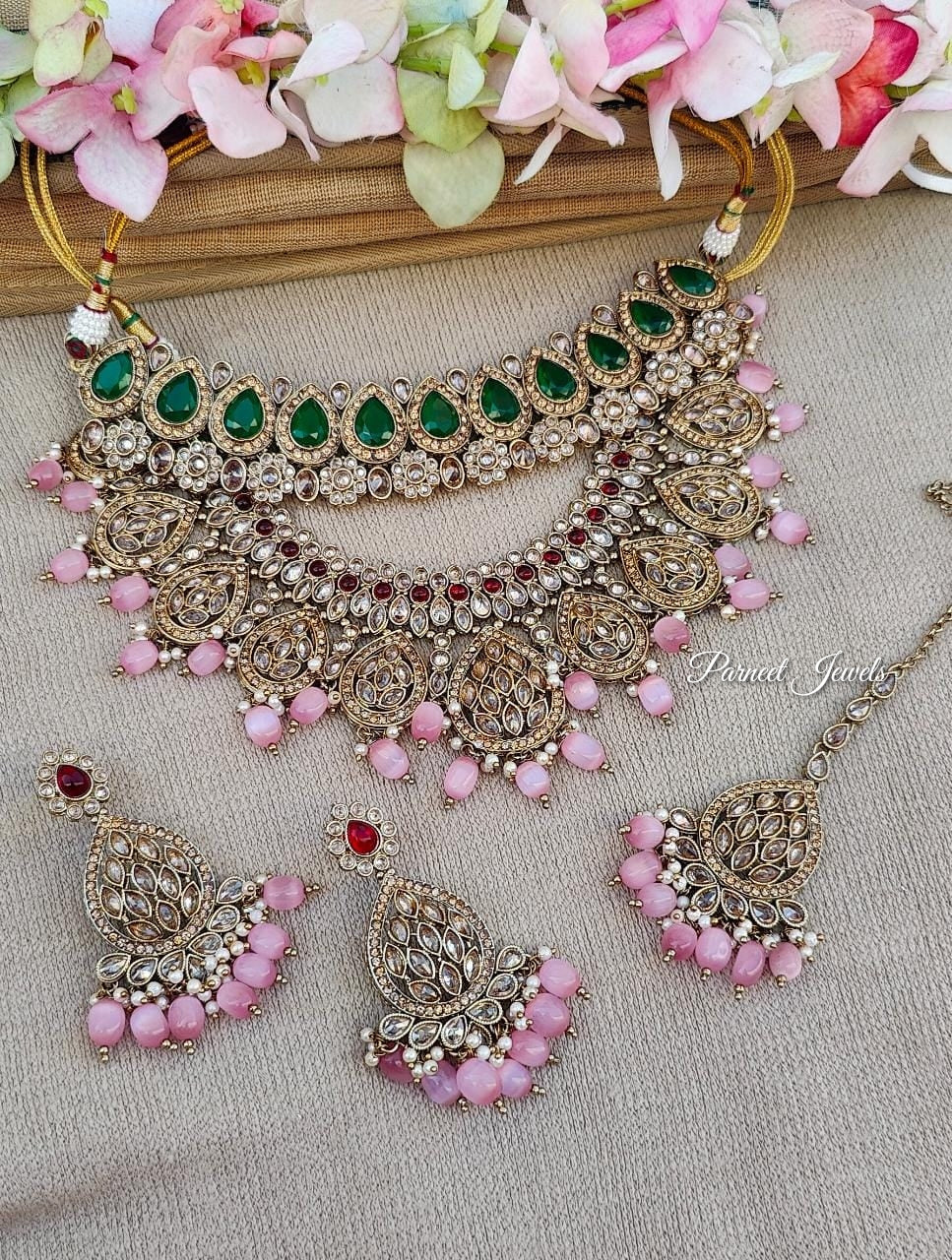 Sonakshi Polki Bridal Set