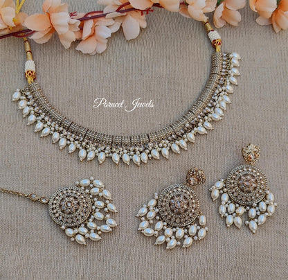 Mouni Polki Necklace Set