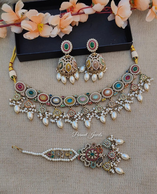 Sanita Polki Necklace Set