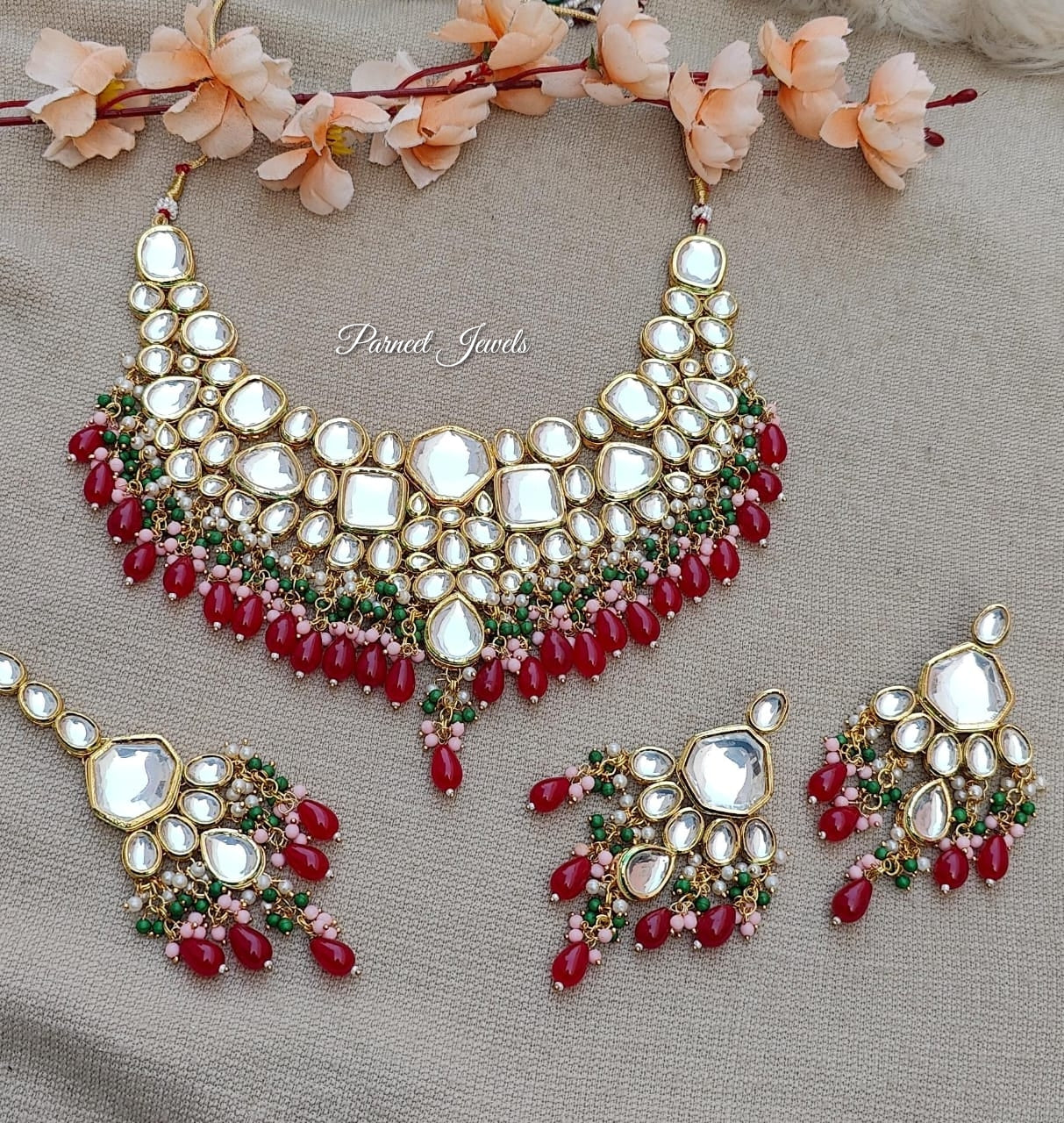 Azeen Kundan Necklace Set