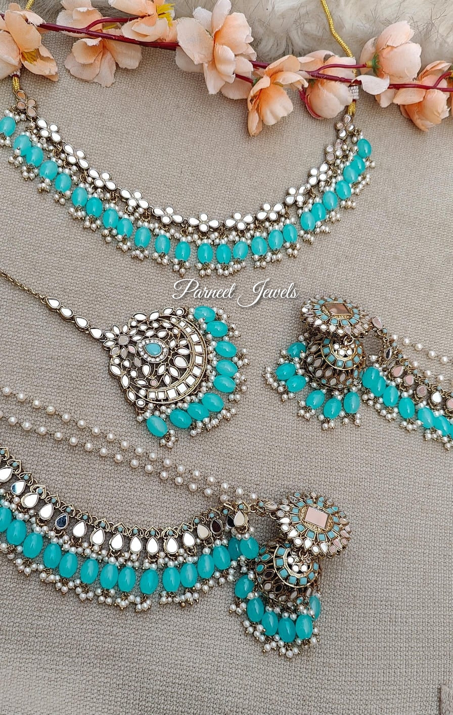 Kashish Mirror Necklace Set