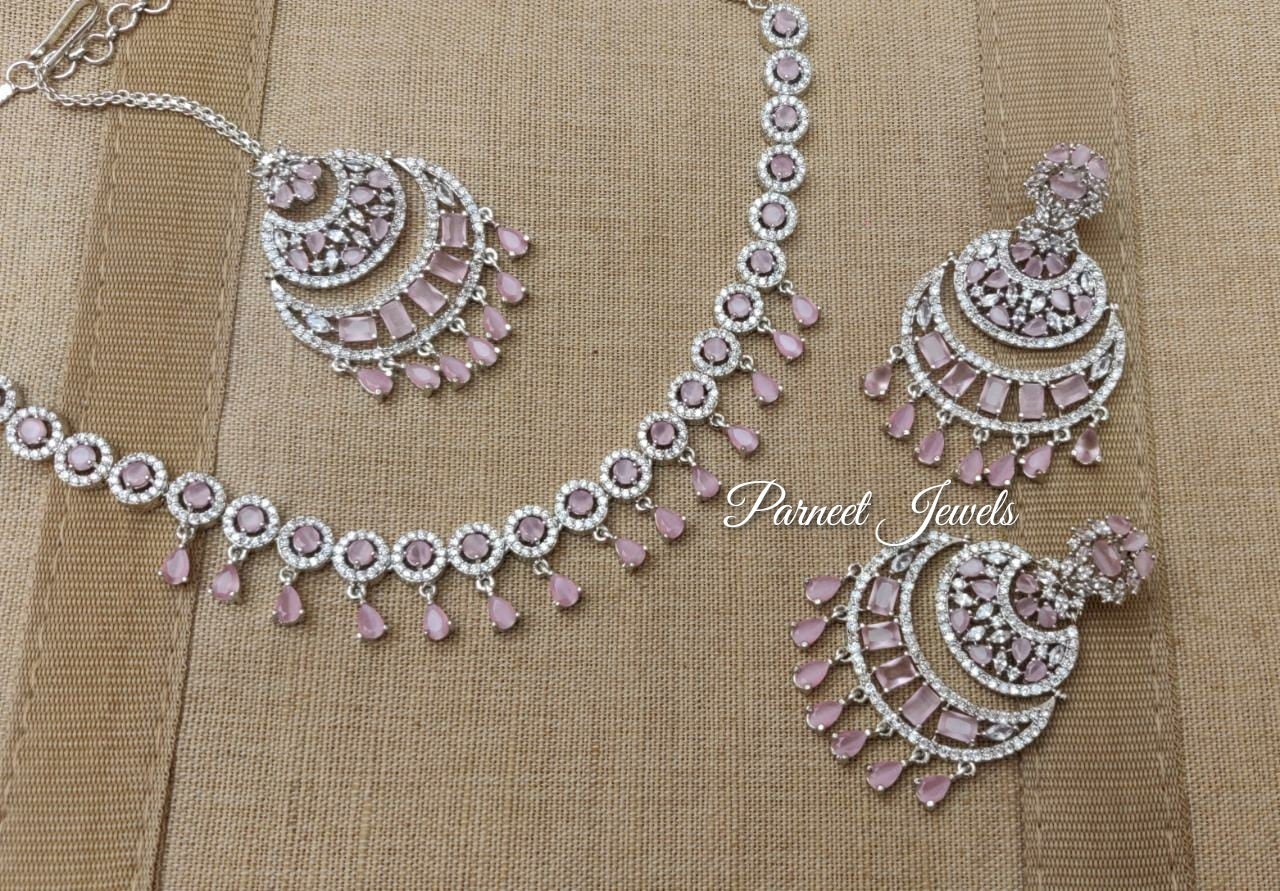 Ziya AD/CZ Necklace Set