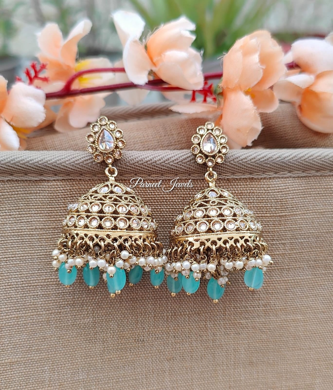 Ashita Polki Jhumkas