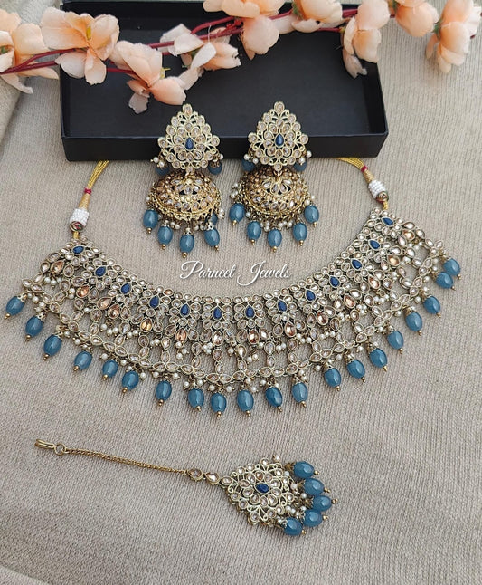 Hania Polki Necklace Set