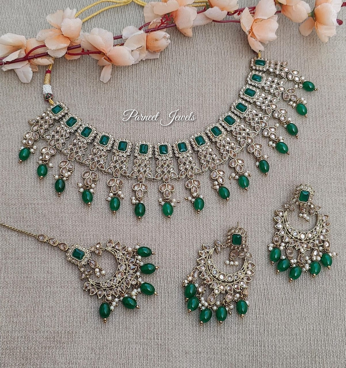 Sameena Polki Necklace Set