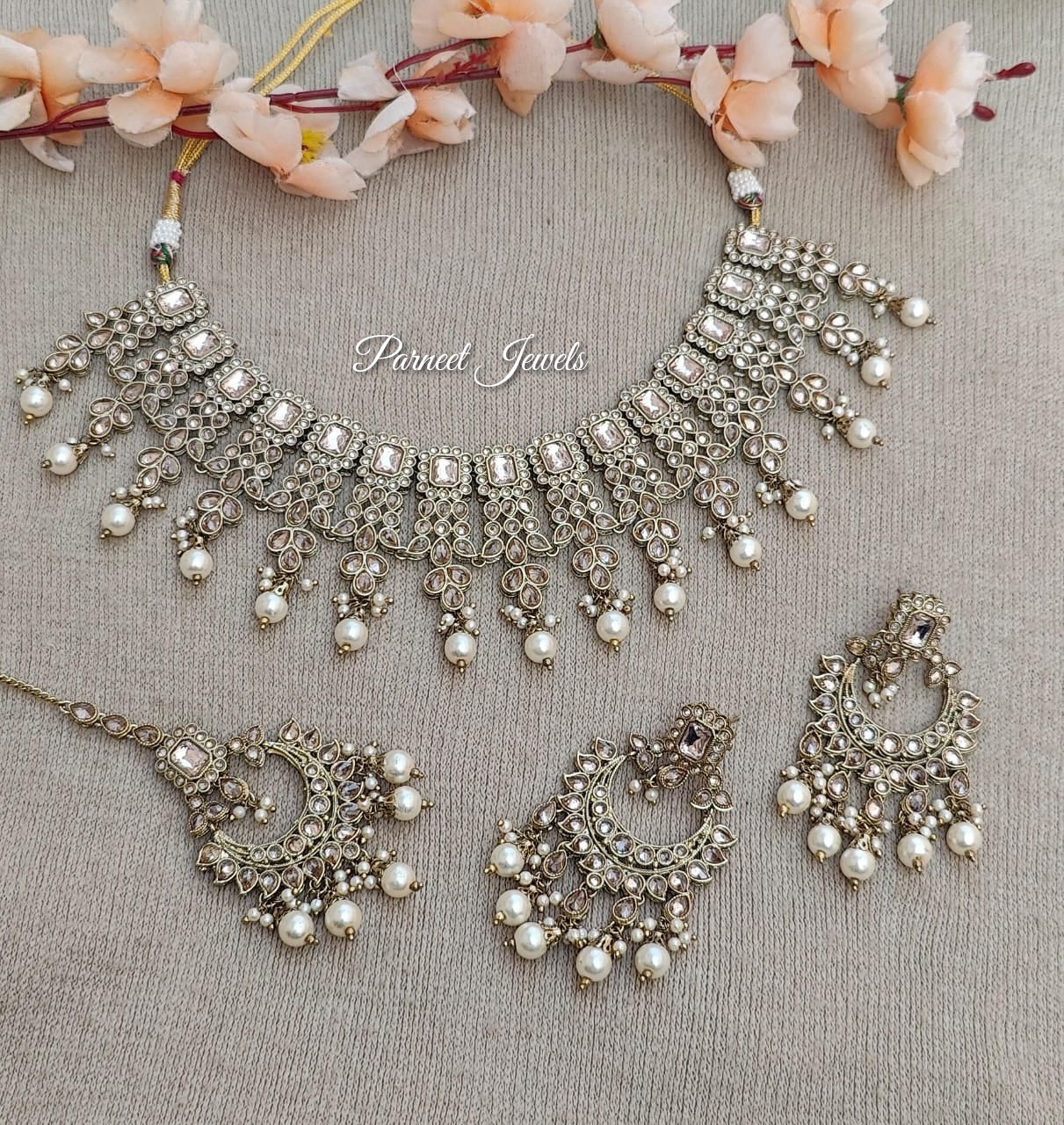 Sameena Polki Necklace Set