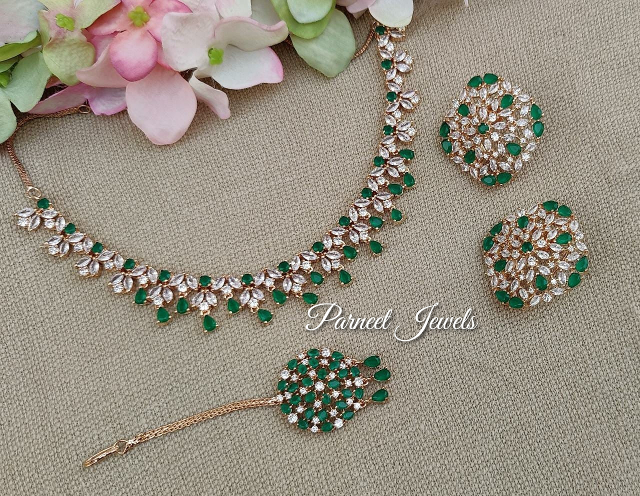 Renuka AD/CZ Necklace Set