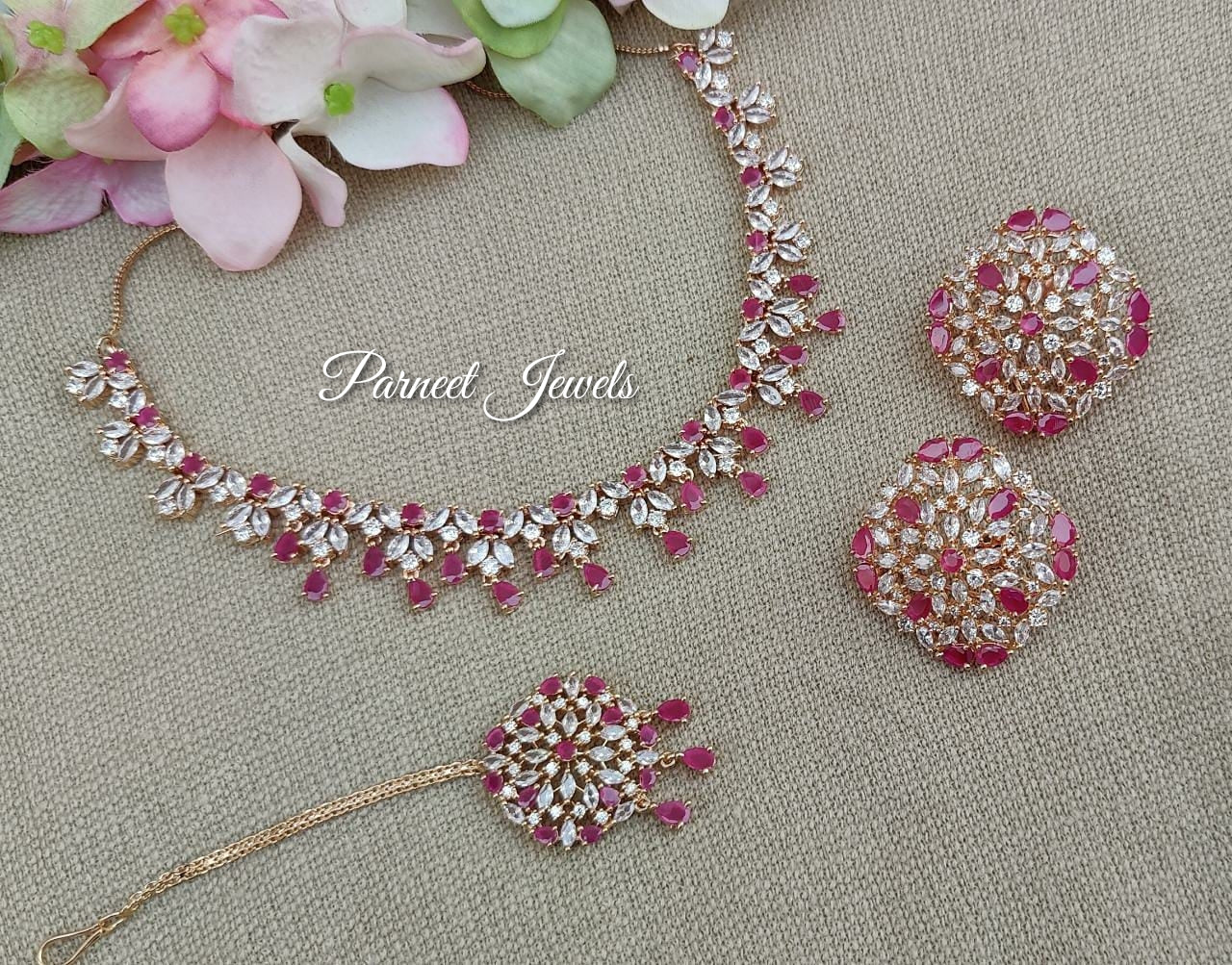 Renuka AD/CZ Necklace Set