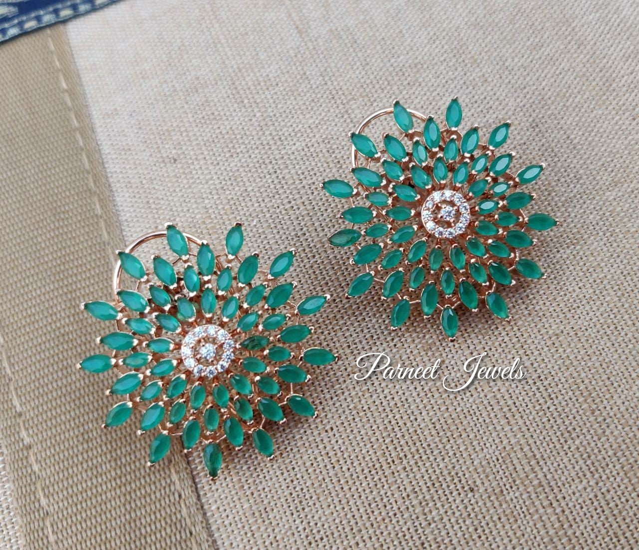 Amara AD/CZ Studs Earrings