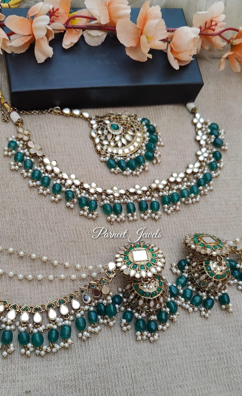 Kashish Mirror Necklace Set