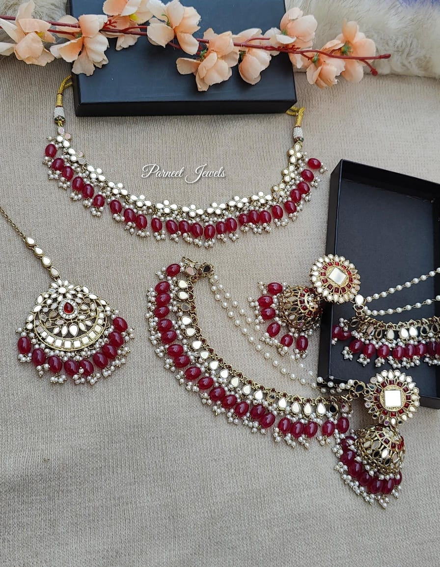 Kashish Mirror Necklace Set