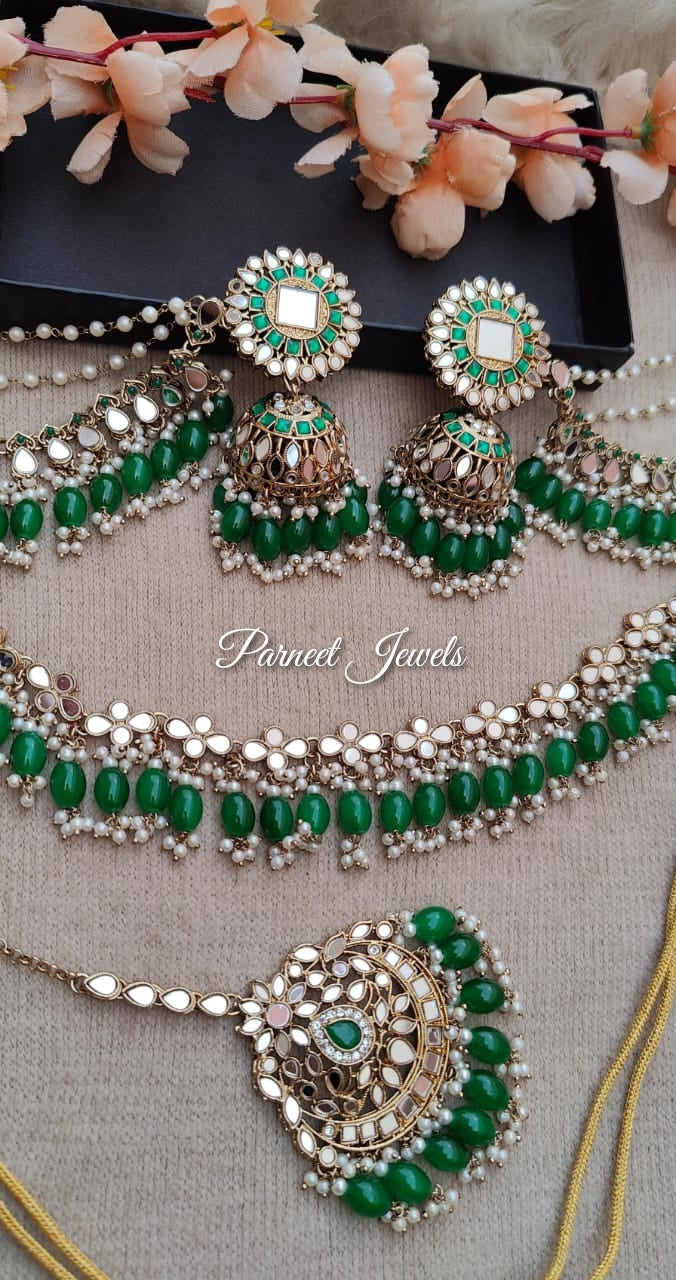 Kashish Mirror Necklace Set