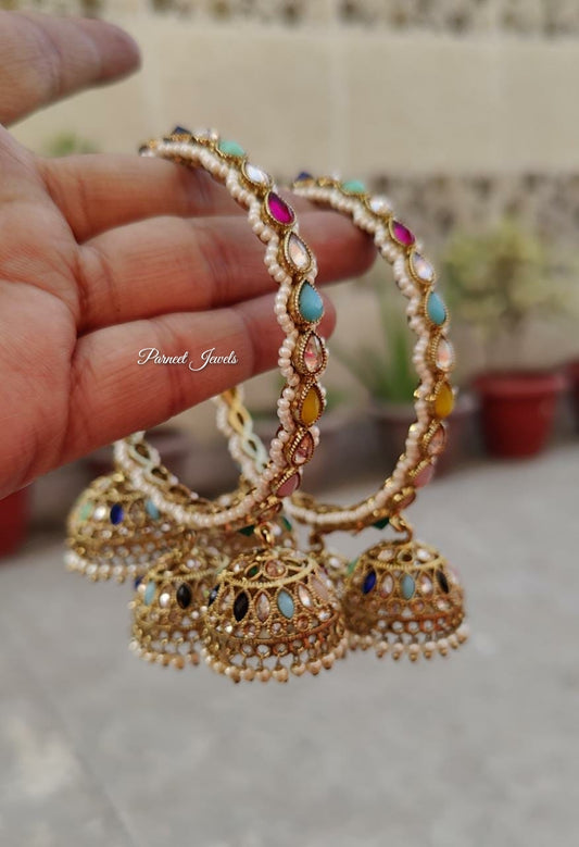 Ishani Polki Bangles (Multi)