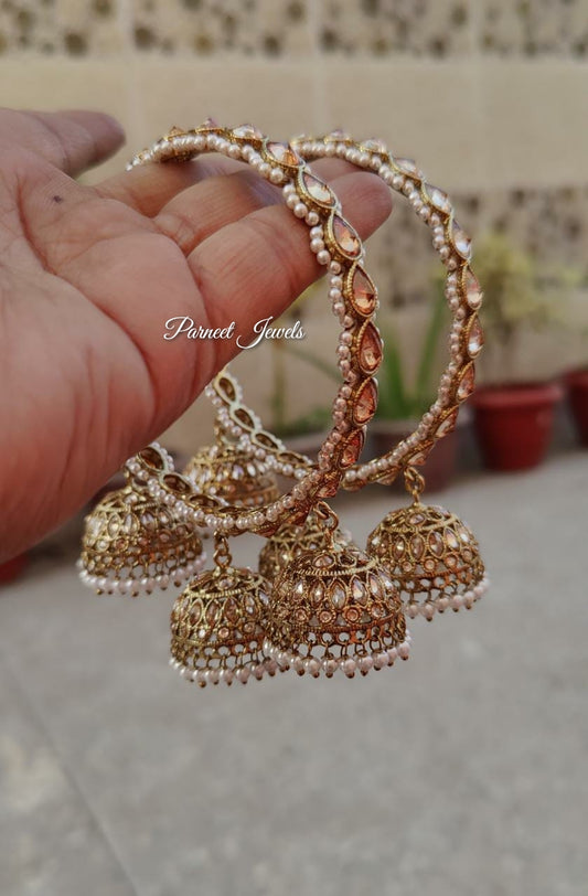 Ishani Polki Bangles (Pearl)