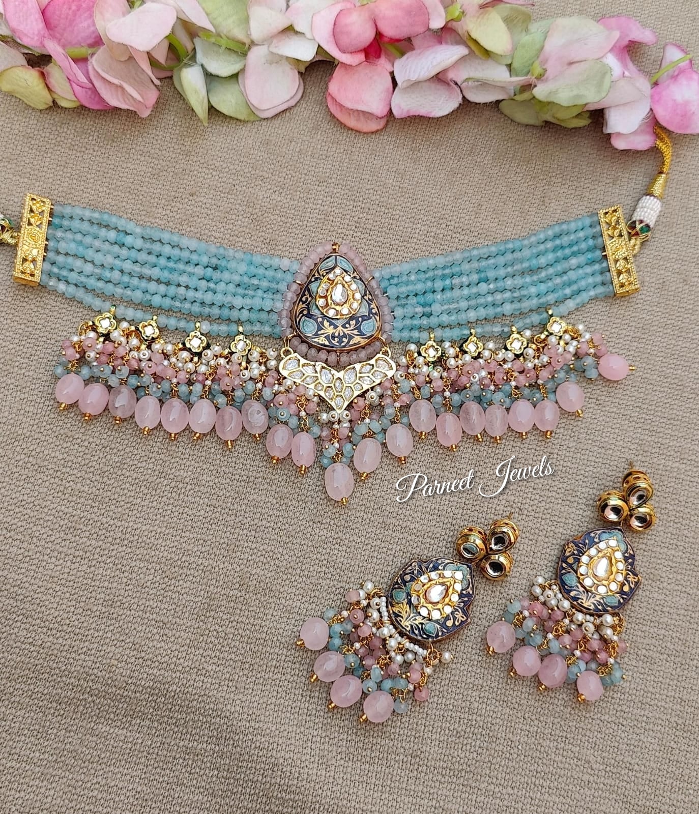 Avleen Beaded Choker Set