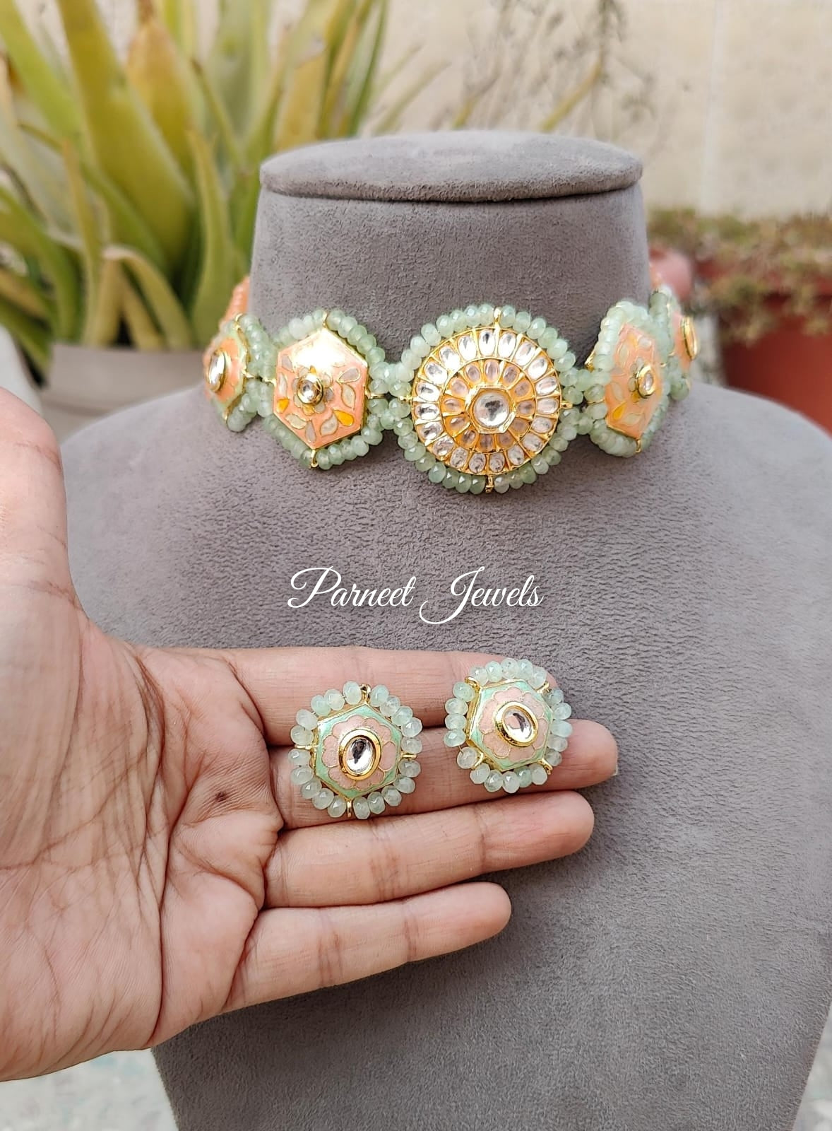 Shivali Beaded Choker Set