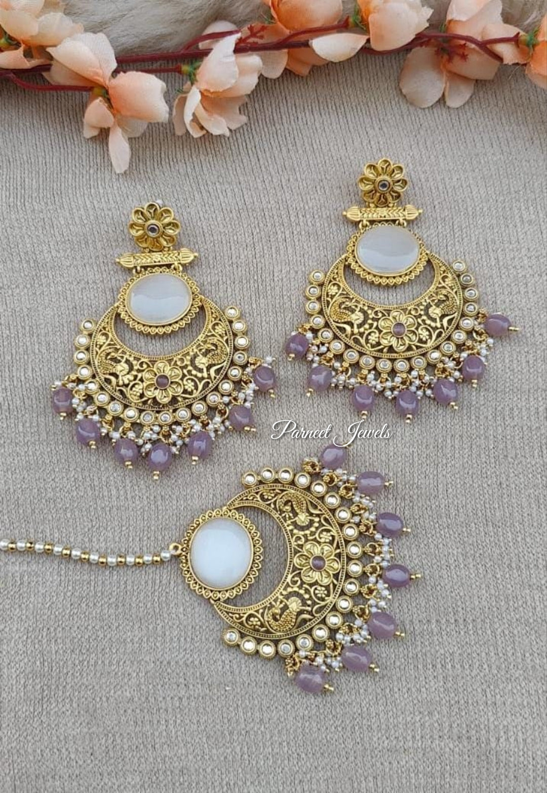 Pragya Polki Earrings Tikka