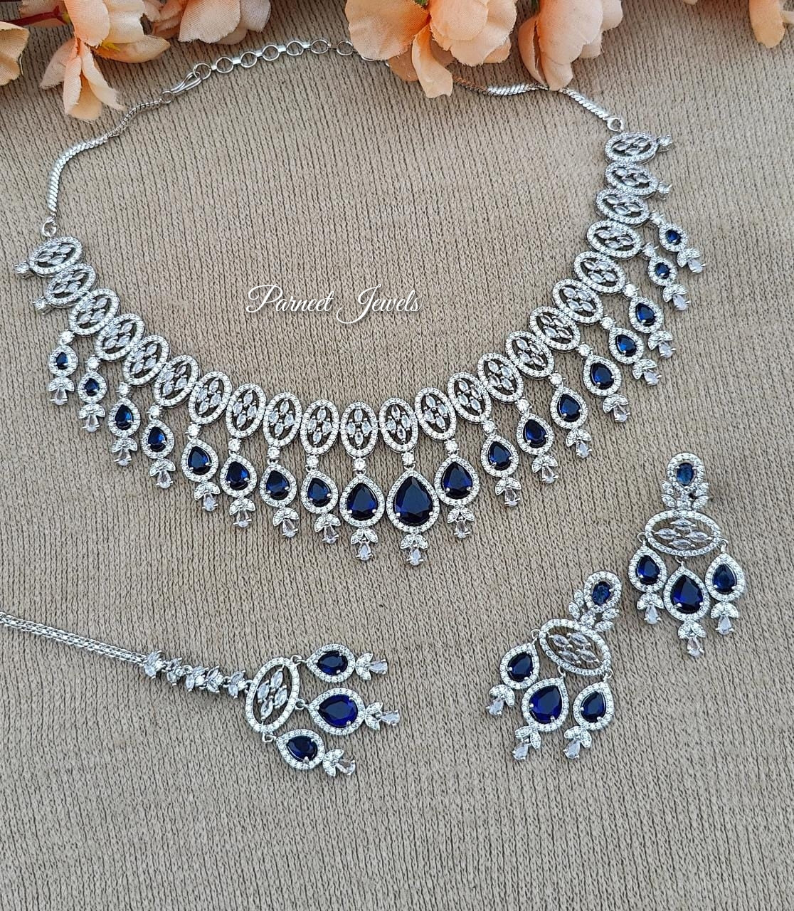 Suhana AD/CZ Necklace Set