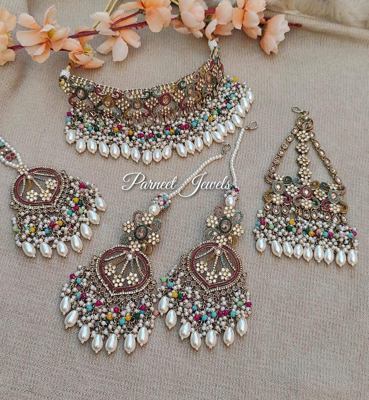 Chetna Bridal Jhumar Choker Set