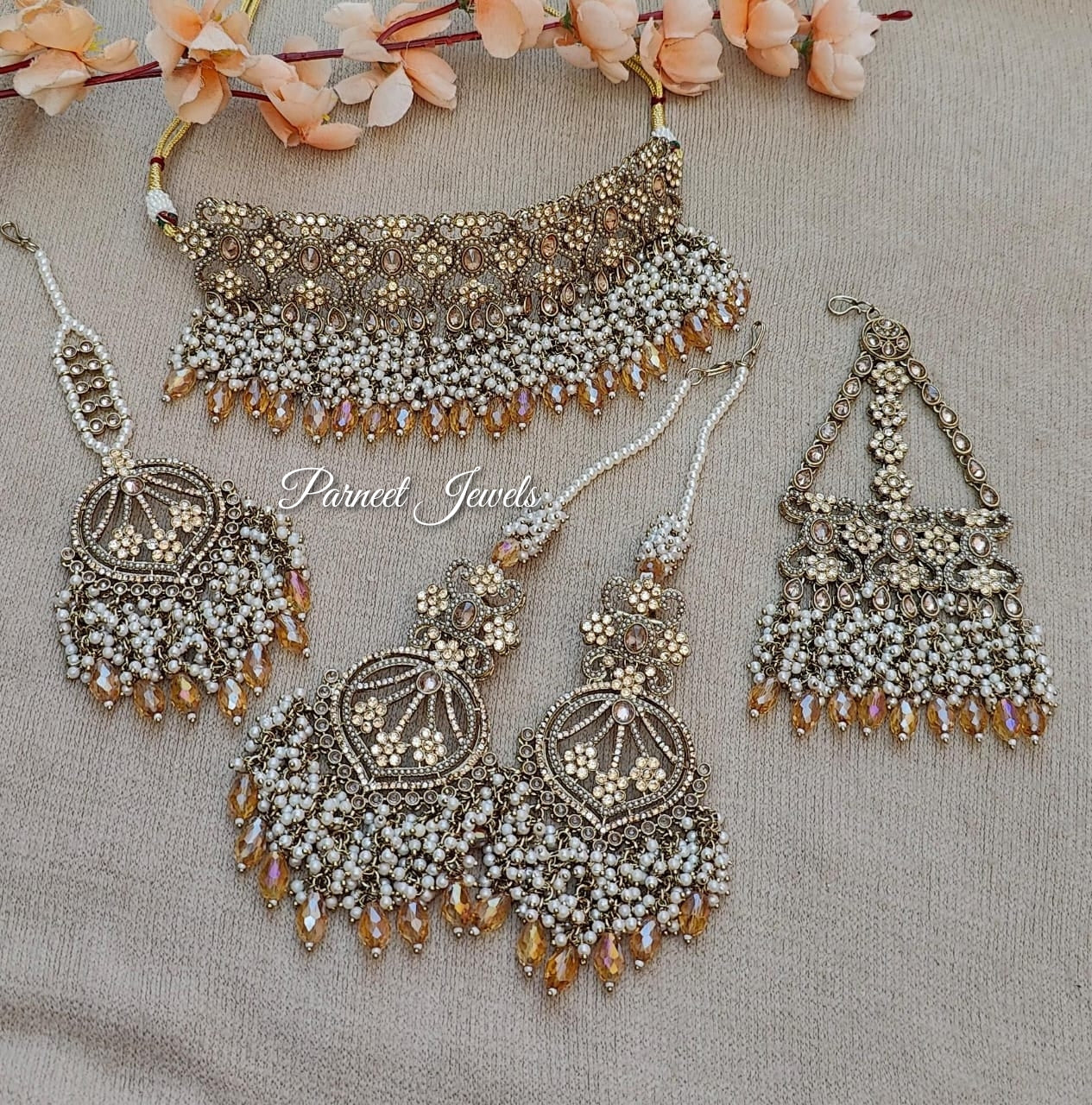 Chetna Bridal Jhumar Choker Set