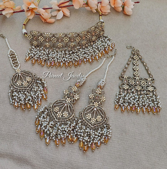 Chetna Bridal Jhumar Choker Set