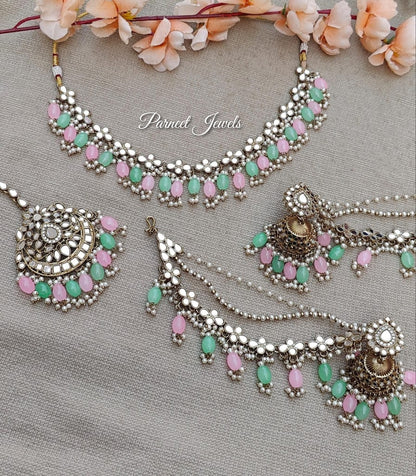 Zoya Mirror Necklace Set