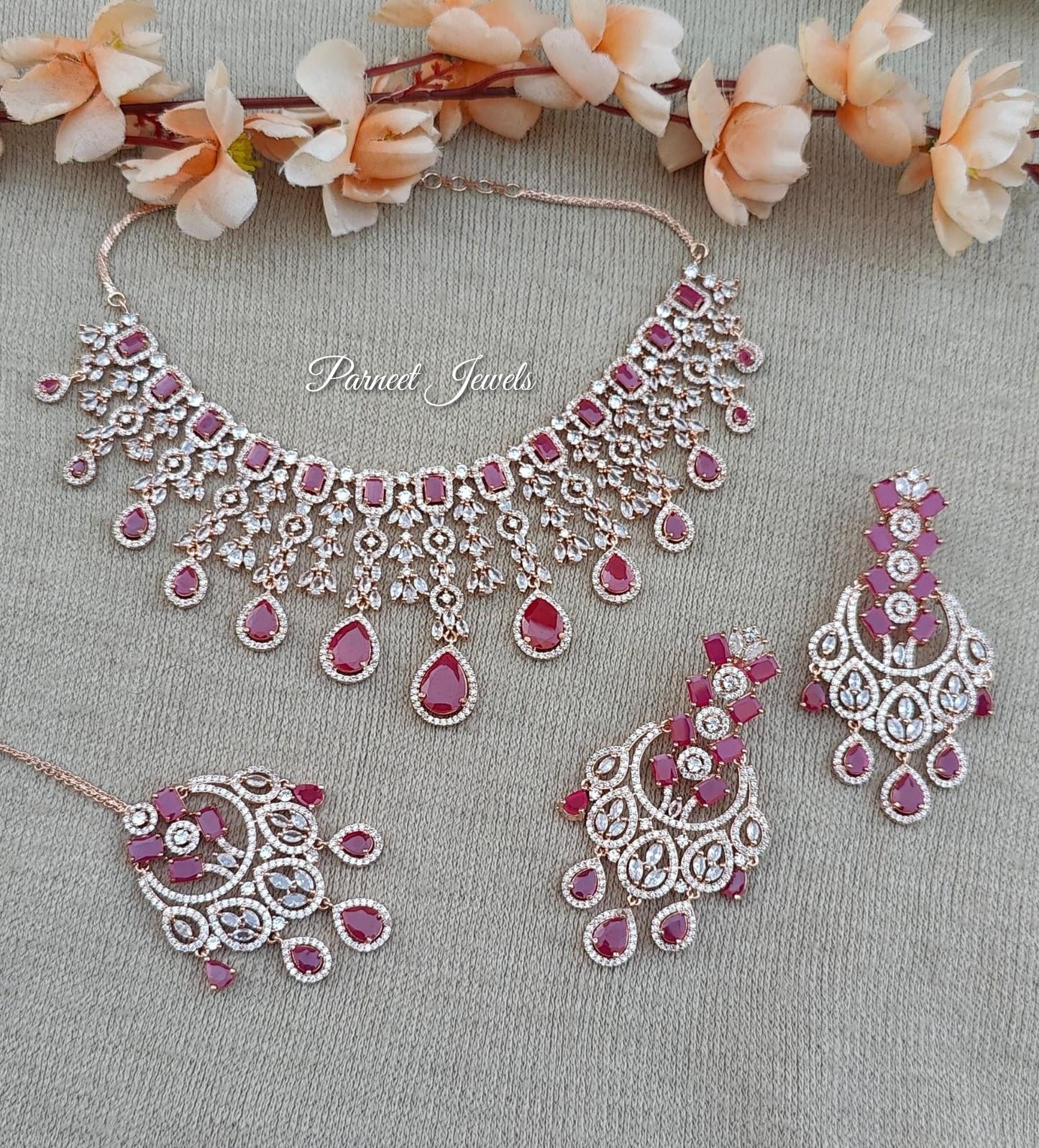 Swati AD/CZ Necklace Set