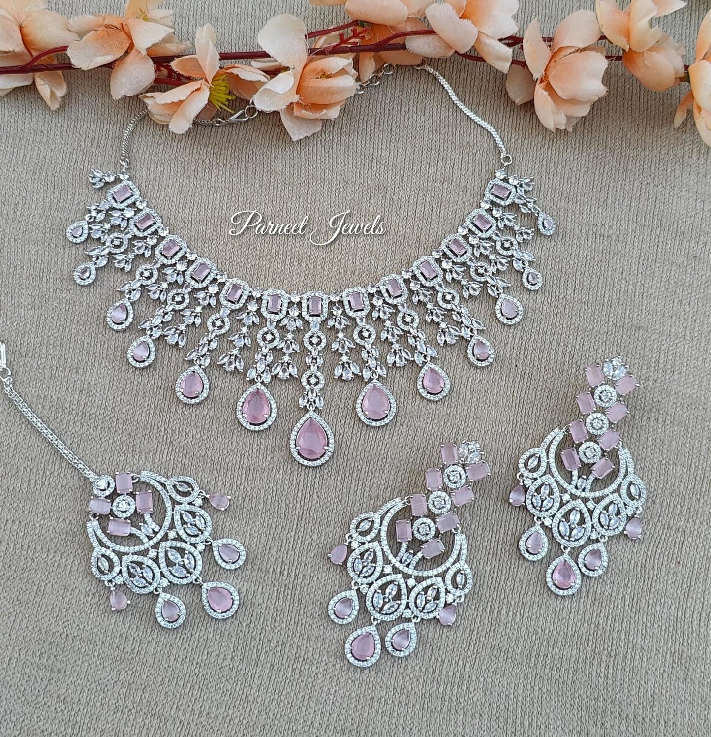 Swati AD/CZ Necklace Set