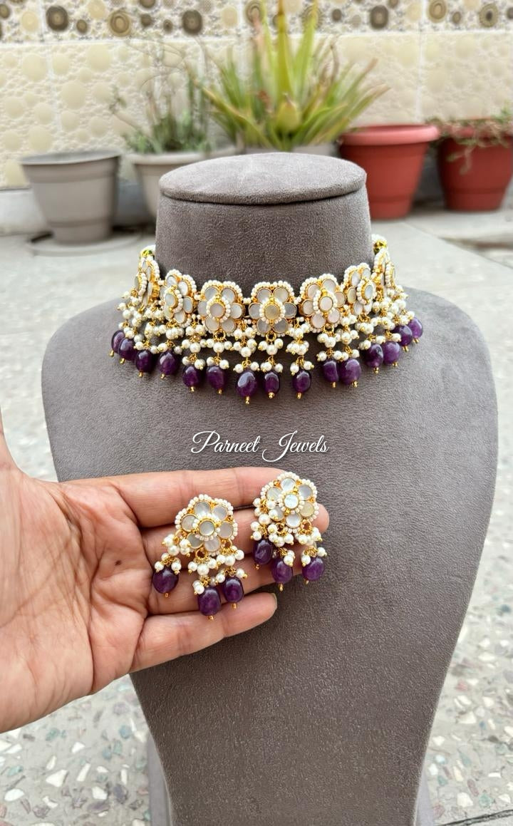 Sandhya Pachi Kundan Choker