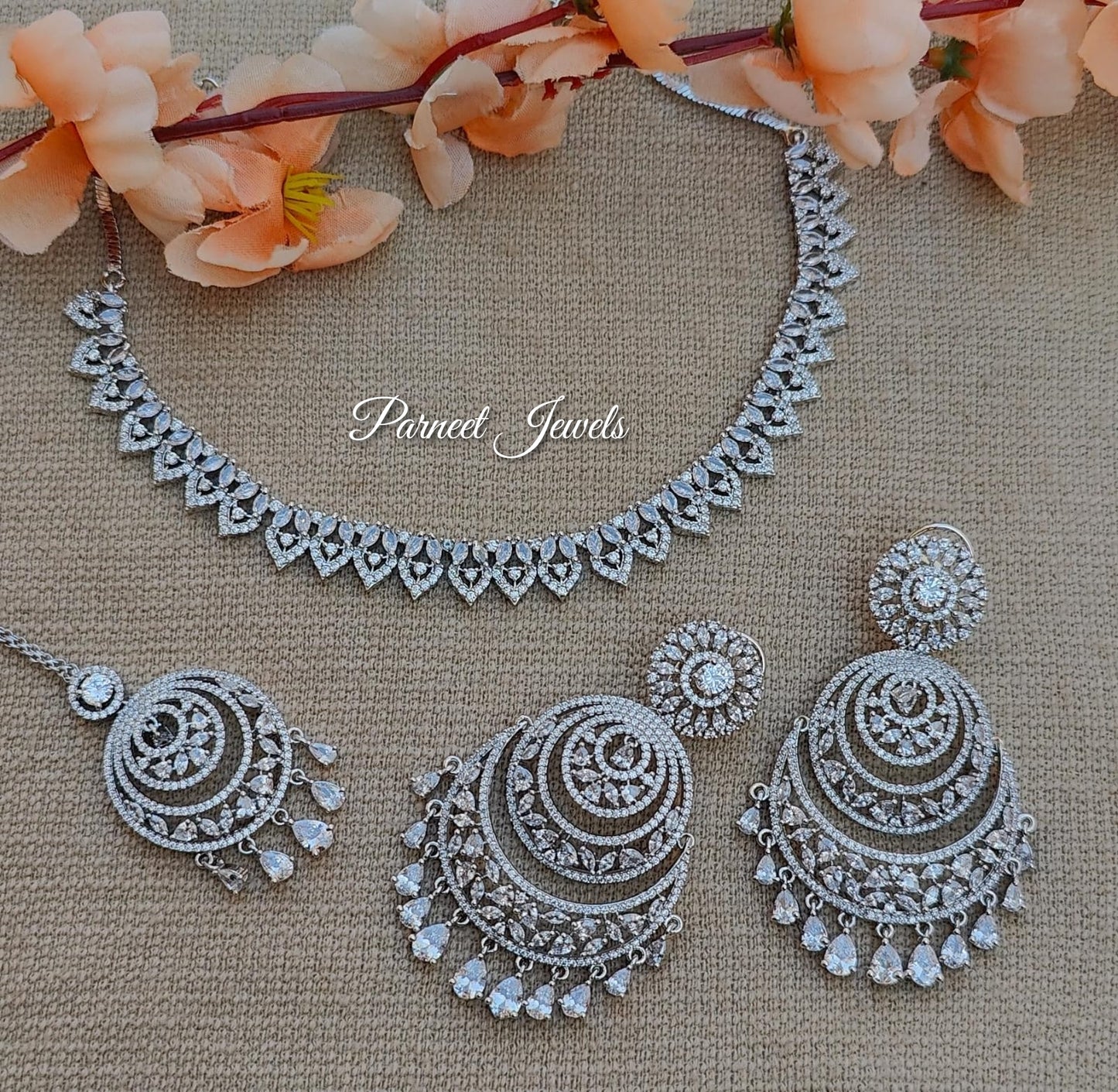 Kamiya AD/CZ Necklace Set