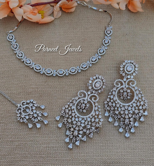 Narina AD/CZ Necklace Set