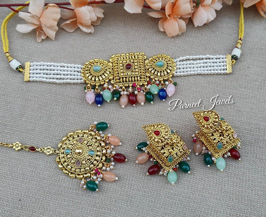 Nehal Gold Choker