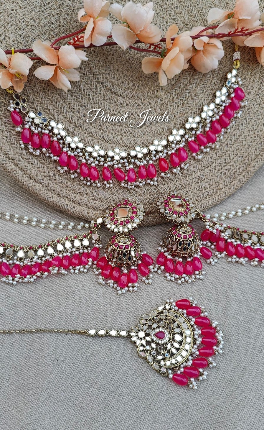 Kashish Mirror Necklace Set