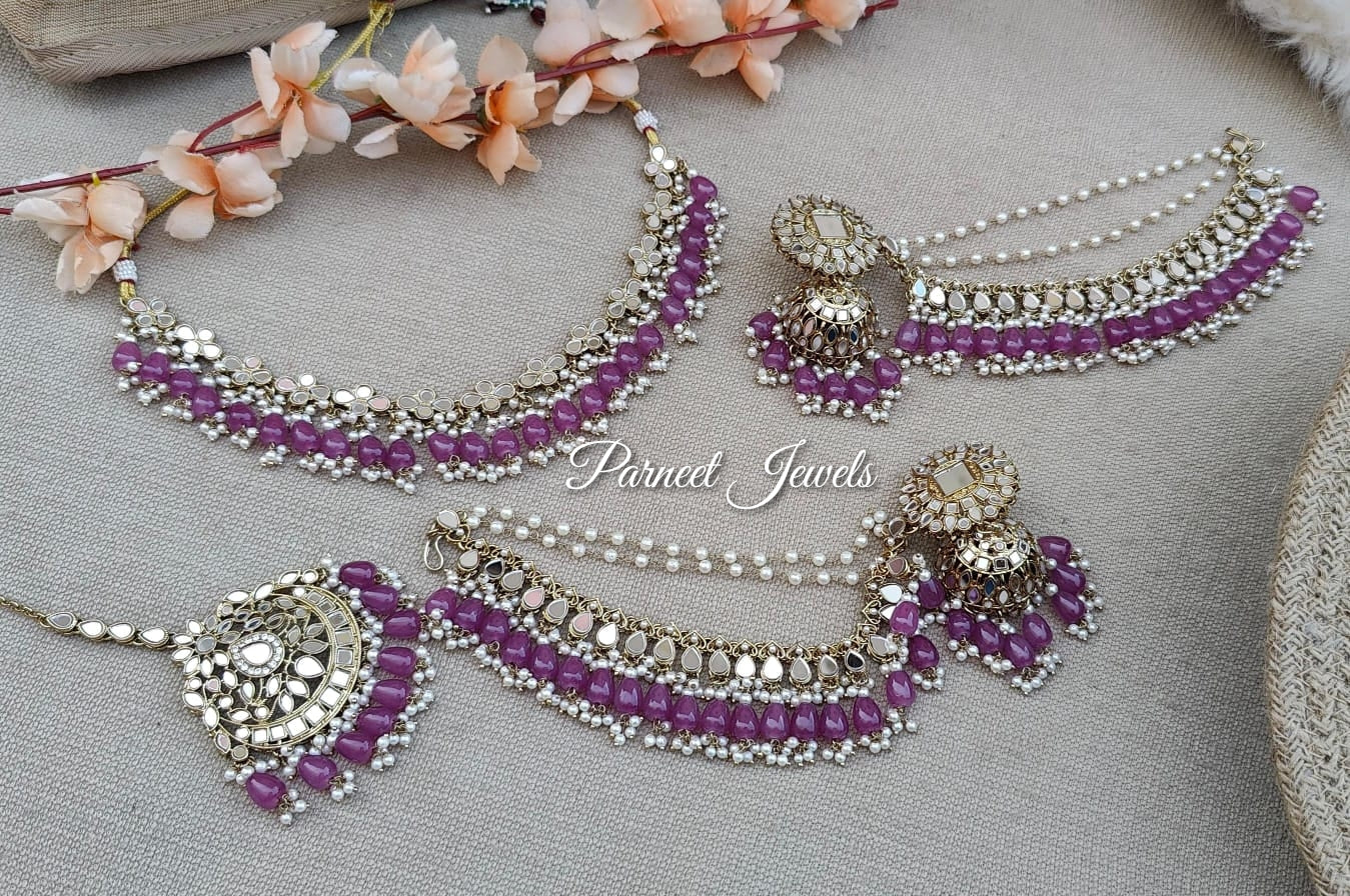 Kashish Mirror Necklace Set