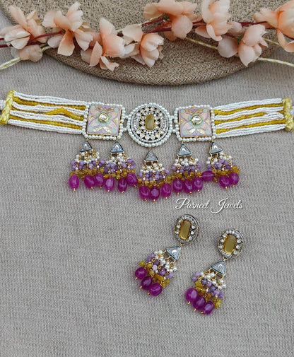 Ariana Kundan Beaded Choker