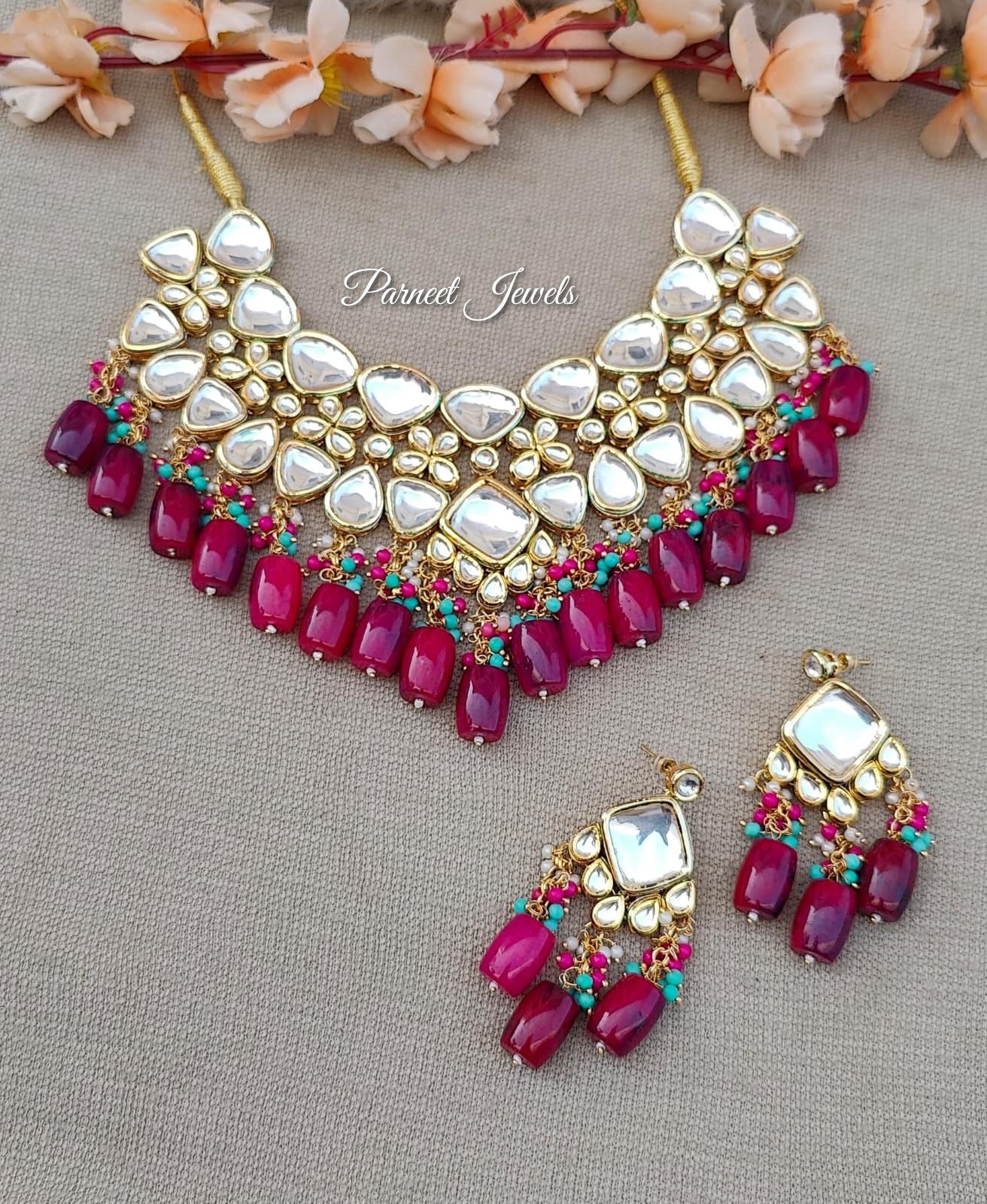 Rimisha Kundan Necklace Set