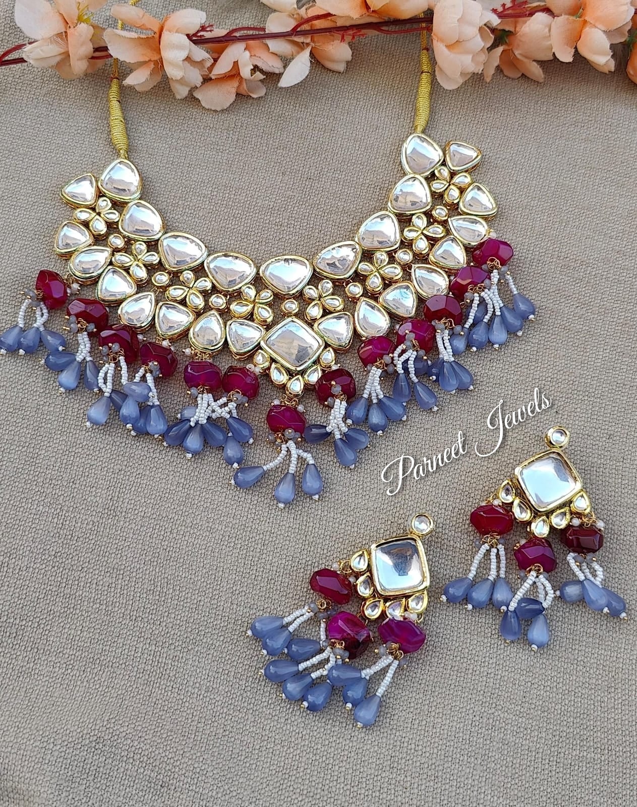 Aamna Kundan Necklace Set