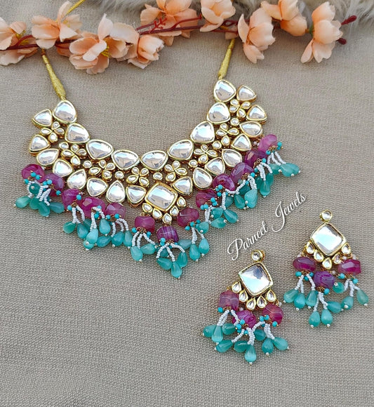 Aamna Kundan Necklace Set