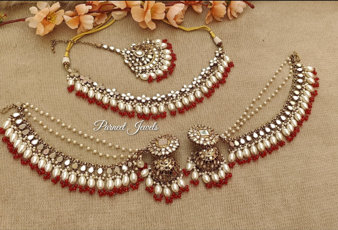 Kashish Mirror Necklace Set