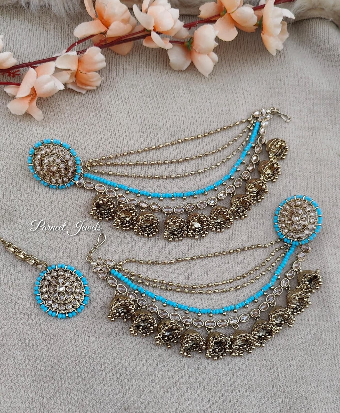 Vanshika Polki Earrings Tikka