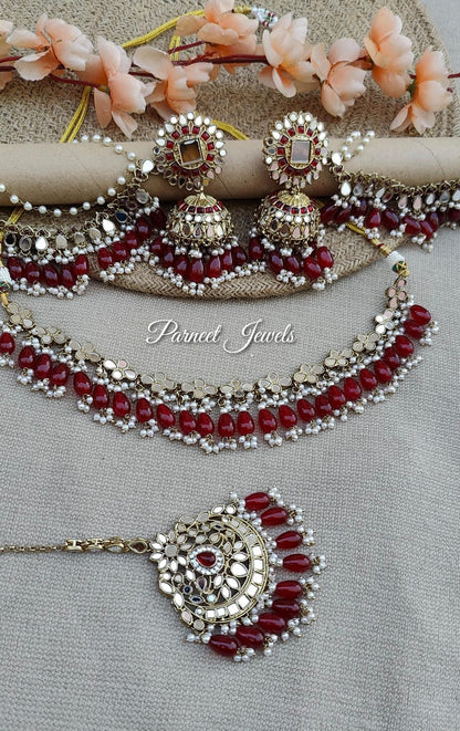 Kashish Mirror Necklace Set