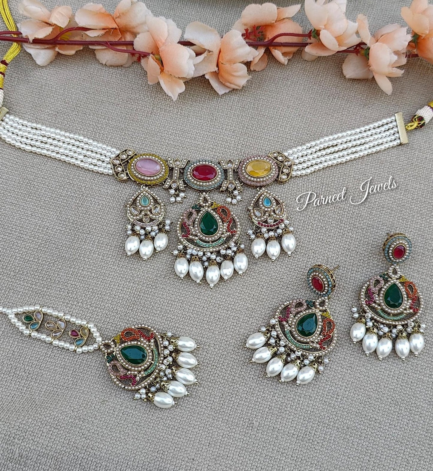 Meera Polki Choker Set